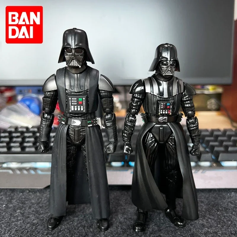 Genuine Bandai Shf Star Wars Black Knight Darth Vader 2.0 1.0 Sir Alex 16Cm Modello Di Collezione Action Figure