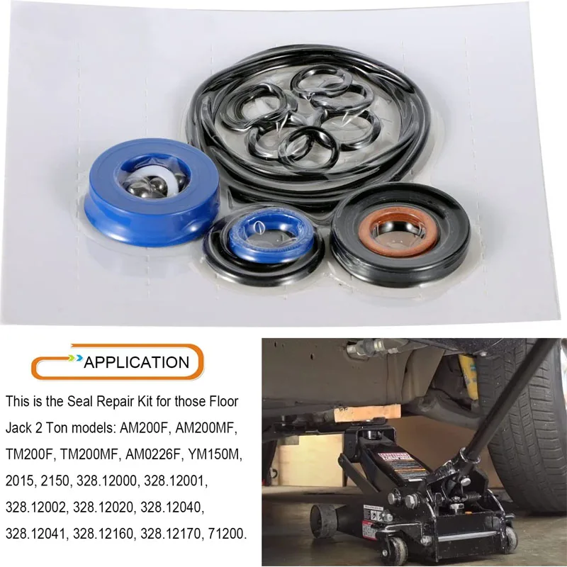 NONY Matco 플로어 잭용 씰 수리 키트, AM200F, TM200F, TM200MF, AM0226F, YM150M, 2 톤 품질 교체 부품