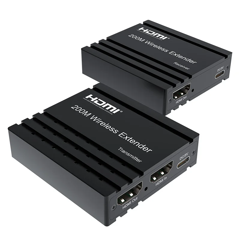 200M Wireless Hdmi Extender 1080P 2.4/5G Wifi Hdmi Video Extension Trasmetti Display Con Loop Out Per Nvr Camera Laptop Pc Hdtv