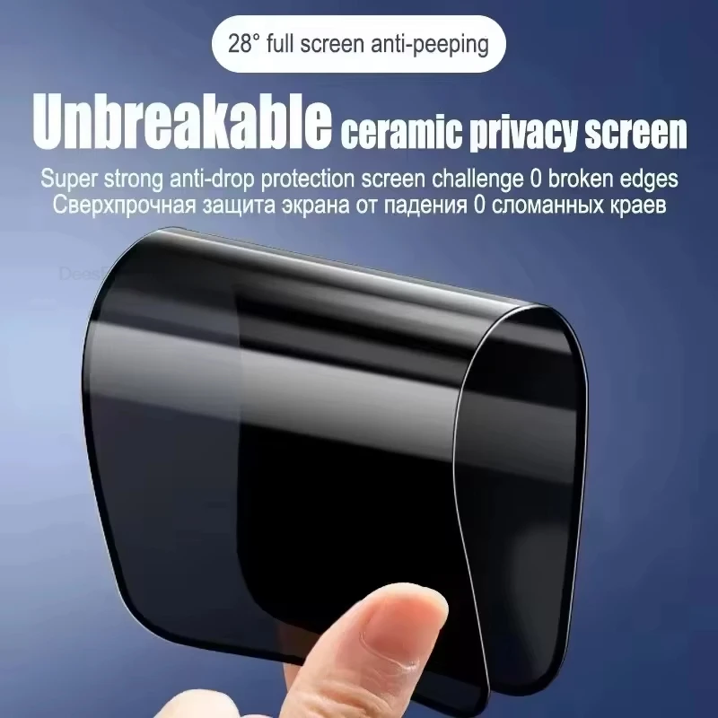 1-5 Pezzi Pellicola Opaca in Ceramica per Samsung S24 S25 Ultra S23 S22 S21 FE Plus A17 A07 A26 A36 A55 A56 5G Protezioni Schermo Privacy - immagine 2