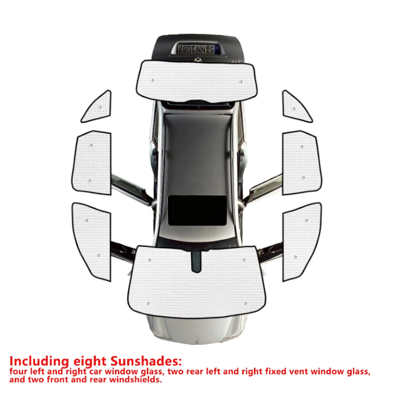 Sonnenschutz Blenden Für Audi Q5 (8R) 2008-2016 - 2-teiliges Set