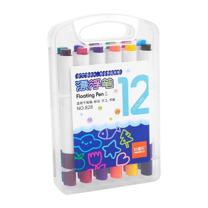MOKEELO 12 colori galleggianti magici pittura ad acqua penna Graffiti fai  da te creazione lavagna pennarello scuola studente arte cancelleria