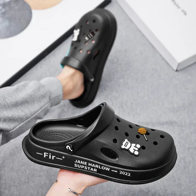 Kinder-Sandalen Sommer Casual Clogs für Kinder Dicke & Weiche Sohle Strandschuhe Jungen Mädchen Geschlossene Zehenpartie Modische Hausschuhe 2026 Neu – Detail 26