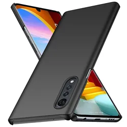 Luxury Ultra - Thin Matte Protective Hard Case Cover - LG velvet (Black)