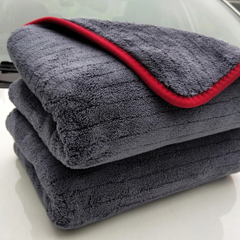 

1000GSM 90X60Cm Large Size Thick Plush Microfiber Towel Car Wash Clean Cloths Microfibre Wax Polishing Detailing Towel Absorbent