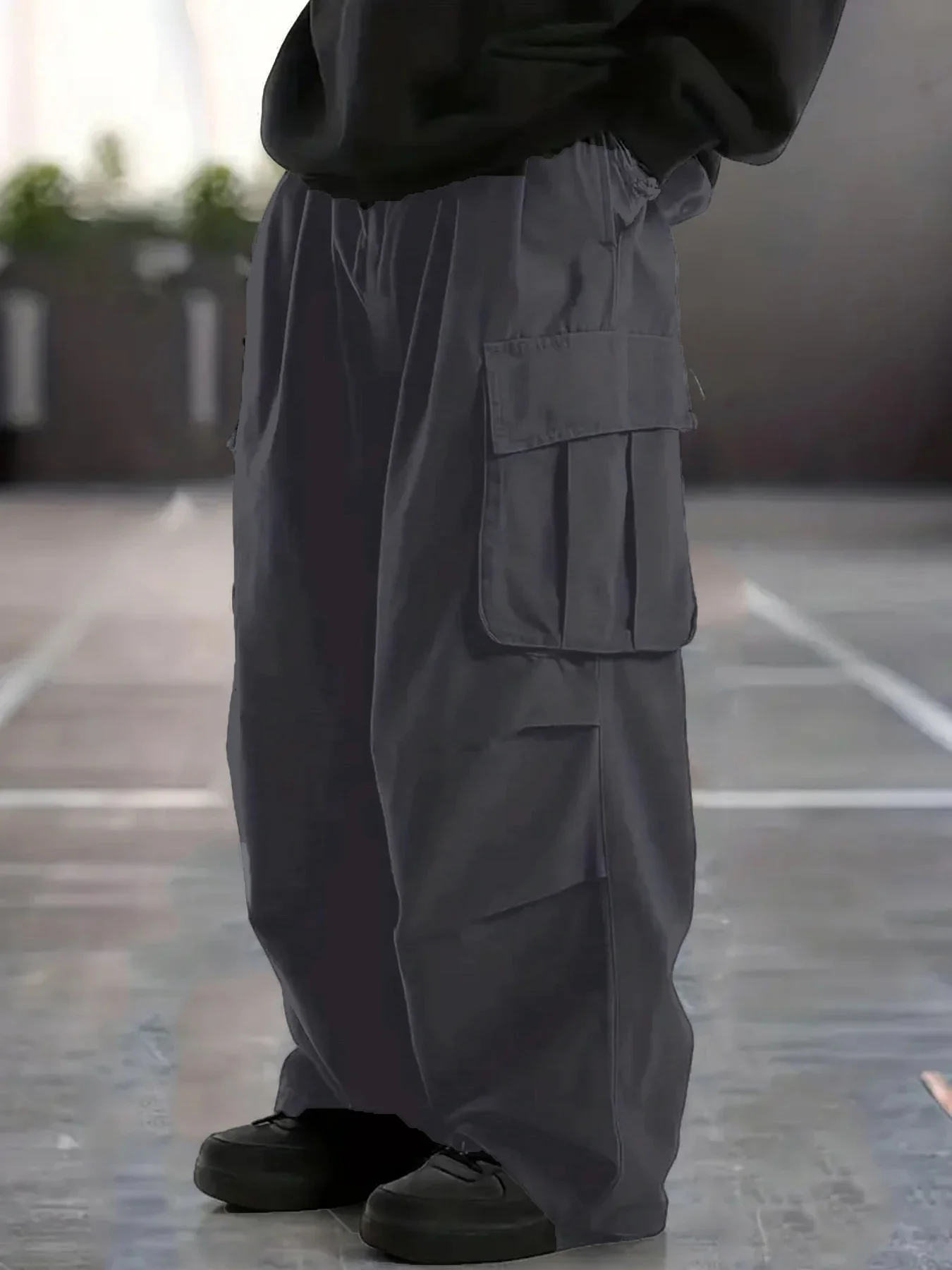 Large men's Multi Pocket Loose Work Pants Casual Pants Fashionable Dressing Design