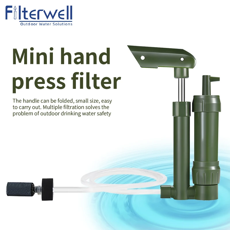 Filterwell Portable Mini Water Filter Life Straw for Outdoor Survival