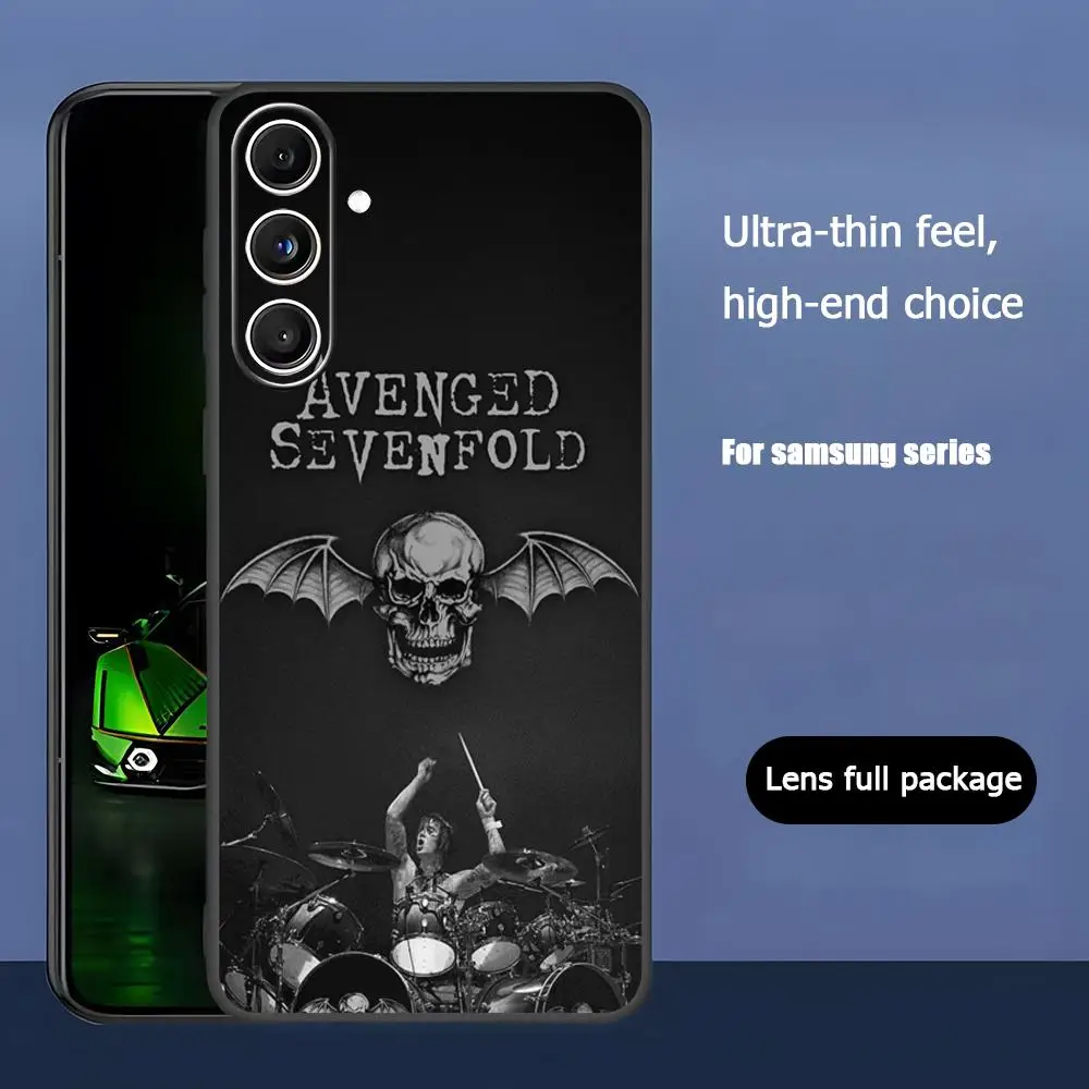Avenged Sevenfold Band Design Soft Black Phone Case