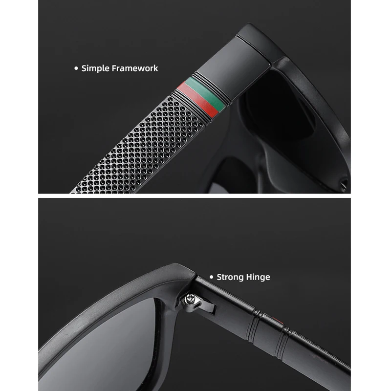 Oversized Polarized Sunglasses For Men Women Fashion Driving Square Vintage Fishing Travel Big Frame Sun Glasses UV400_voghion.com