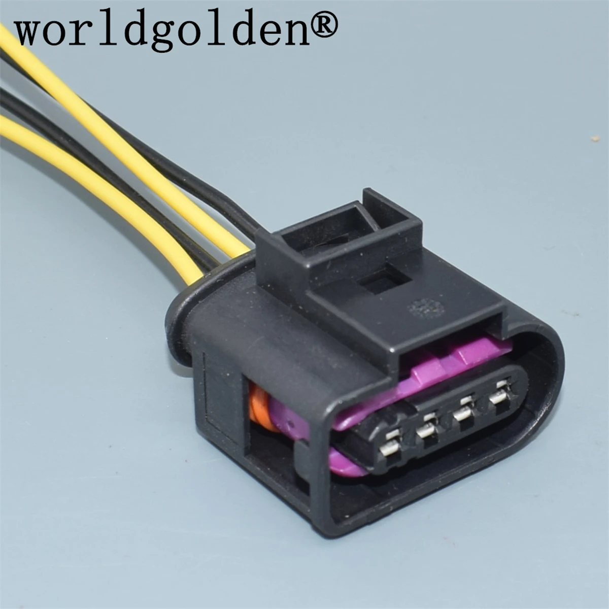 

worldgolden 4 Pin 3.5 series Female Automotive Waterproof Electrical Wiring Connector 4D0 971 994 4D0971994 with wires