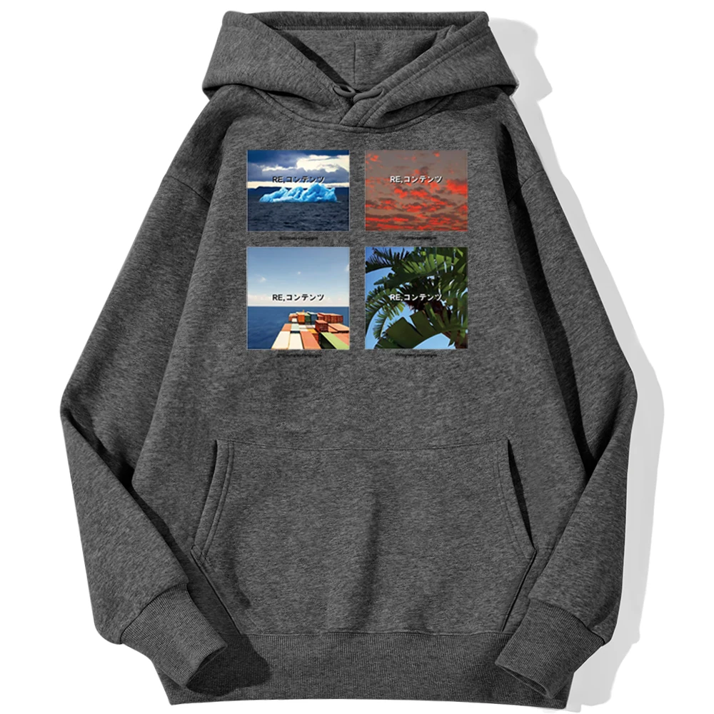 

Japanese landscape Printed Hoodie Sweatshirt Men Casual Warm Hoodies Sweatshirts Fashion Funny Tracksuit Autumn Fleece Pullover