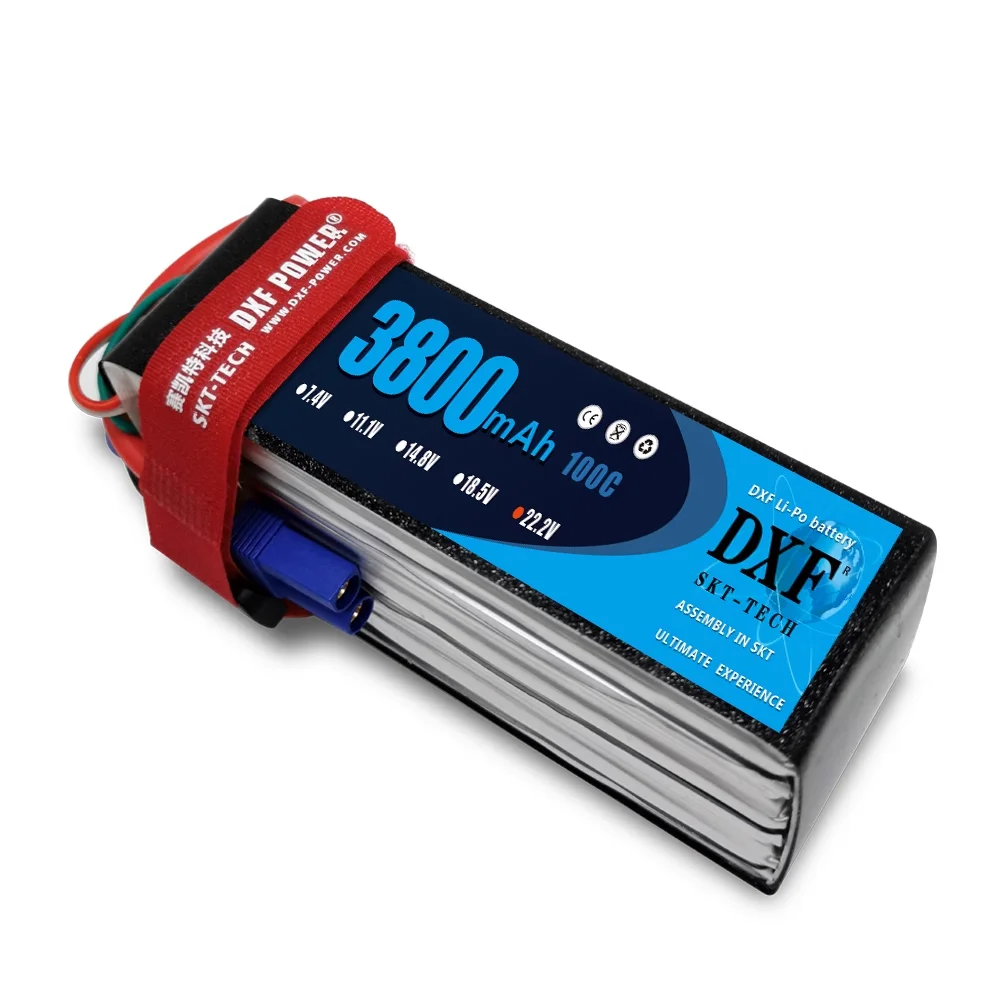 

DXF 3800MAH 100C 22.2V 6S lithium battery ship model navigation model A-cell