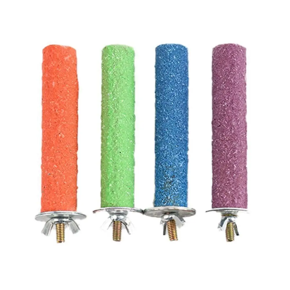 Bird Claw Beak Grinding Bar Standing Stick Parrot Station Pole Birds Supplies parrot toy bird toy bird cage accessories bird perch stand