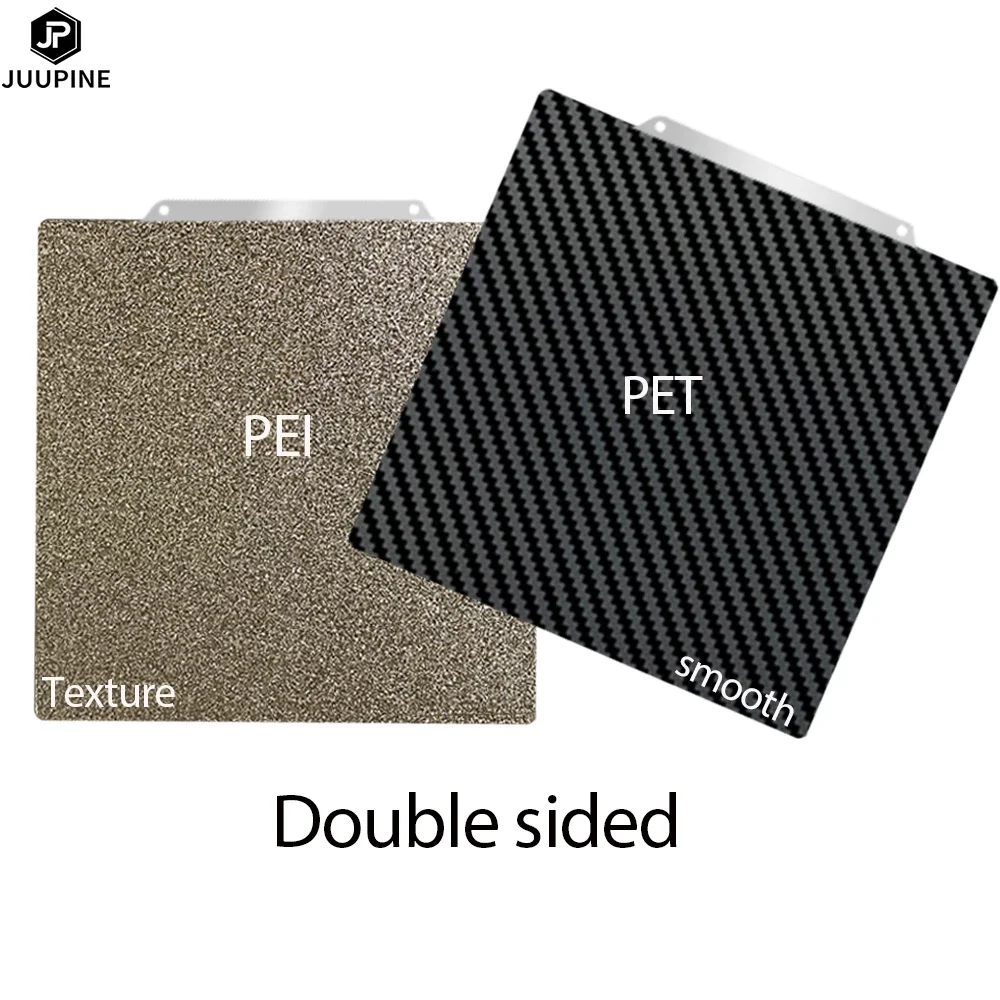 Textured Double-Sided 330x330 PEI Sheet for Build Plates - Durable, High-Quality Spring Steel