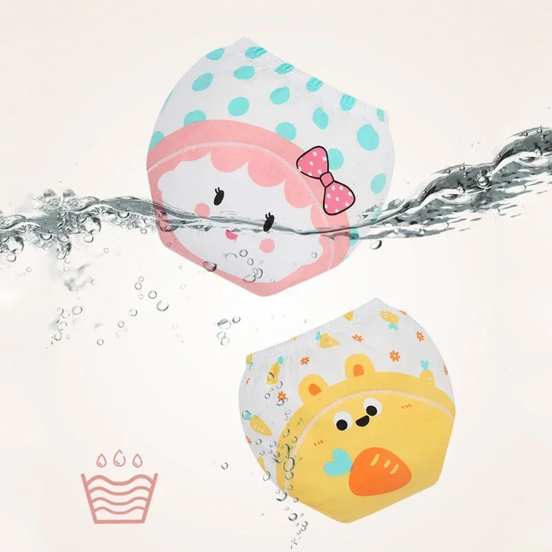 6 Layer Waterproof Reusable Baby Potty Training Pants Infant Shorts Underwear Cloth Baby Diaper Nappies Panties Nappy Changing