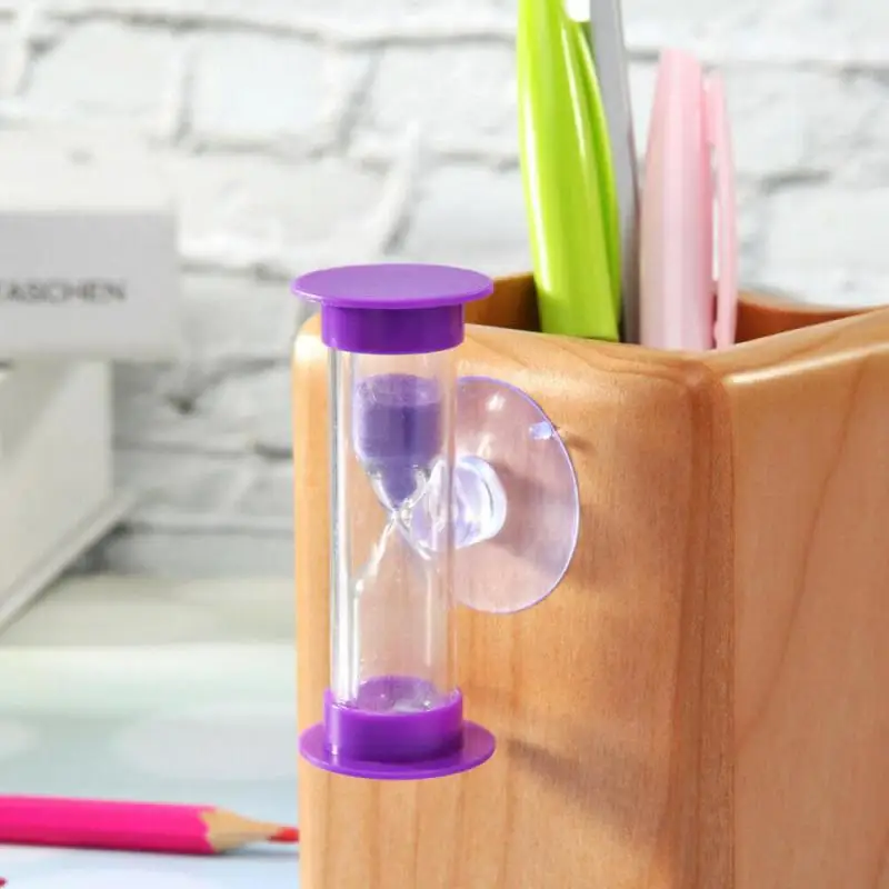 2/3 Minutes Hourglass Timer Kitchen Cooking Hourglass Children's Teeth Brushing With Suction Cup Home Decor Timer sand timer liquid hourglass timer colored hourglass
