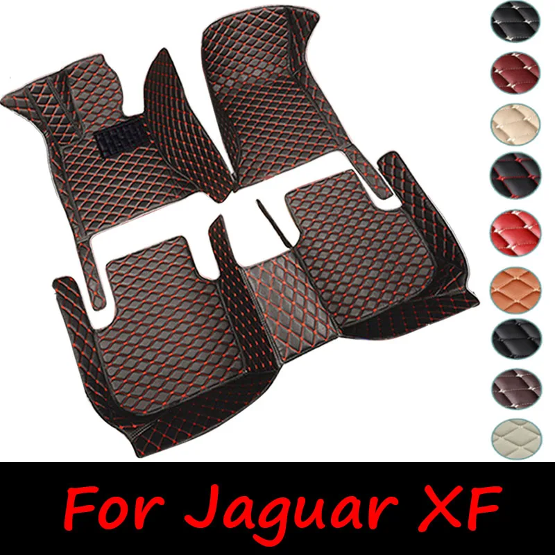 

Car Floor Mats For Jaguar XF X260 2016~2022 Carpet Rugs Durable Leather Mat Anti Dirty Pads Auto Interior Parts Car Accessories