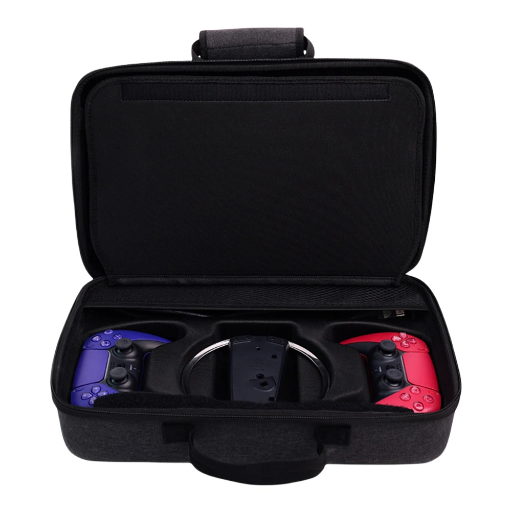 For PS5 Slim Hard Carrying Case Protective Travel Handbag Organizer Protective Case for PS5 Slim Disc/Digital Console Controller