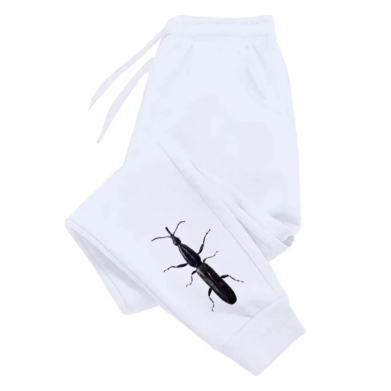 Mens Casual Soft Jogging Pants Insect Print