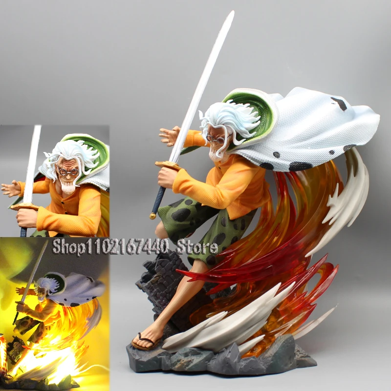 

Anime Silvers Rayleigh Figure One Piece Figure Dark King Rayleigh Figurine Resonance 01 Statue GK 34cm PVC Collection Model Toy