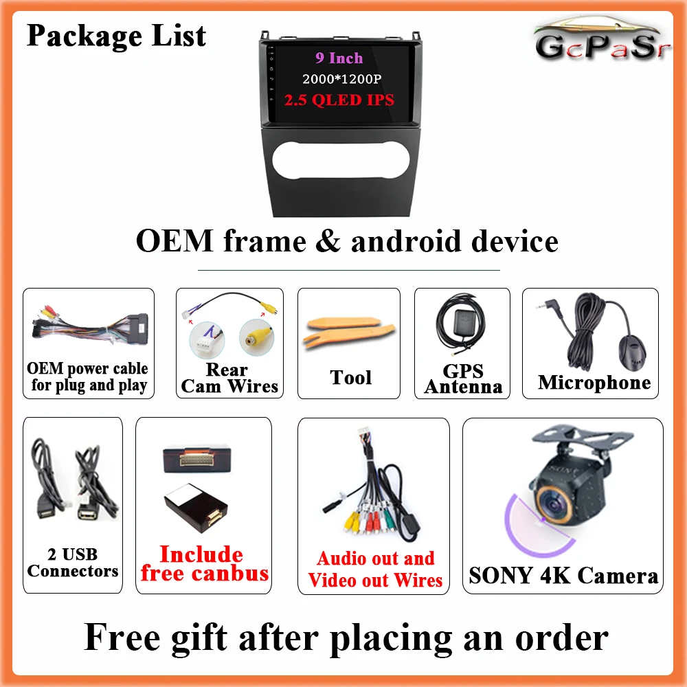 Car Multimedia Player Car Radio Car Radio Android 13 For Mercedes-Benz A-Class 2 W169 C169 2004-2012 Navigation GPS Multimedia Player Auto 5G Wifi No 2din DVD