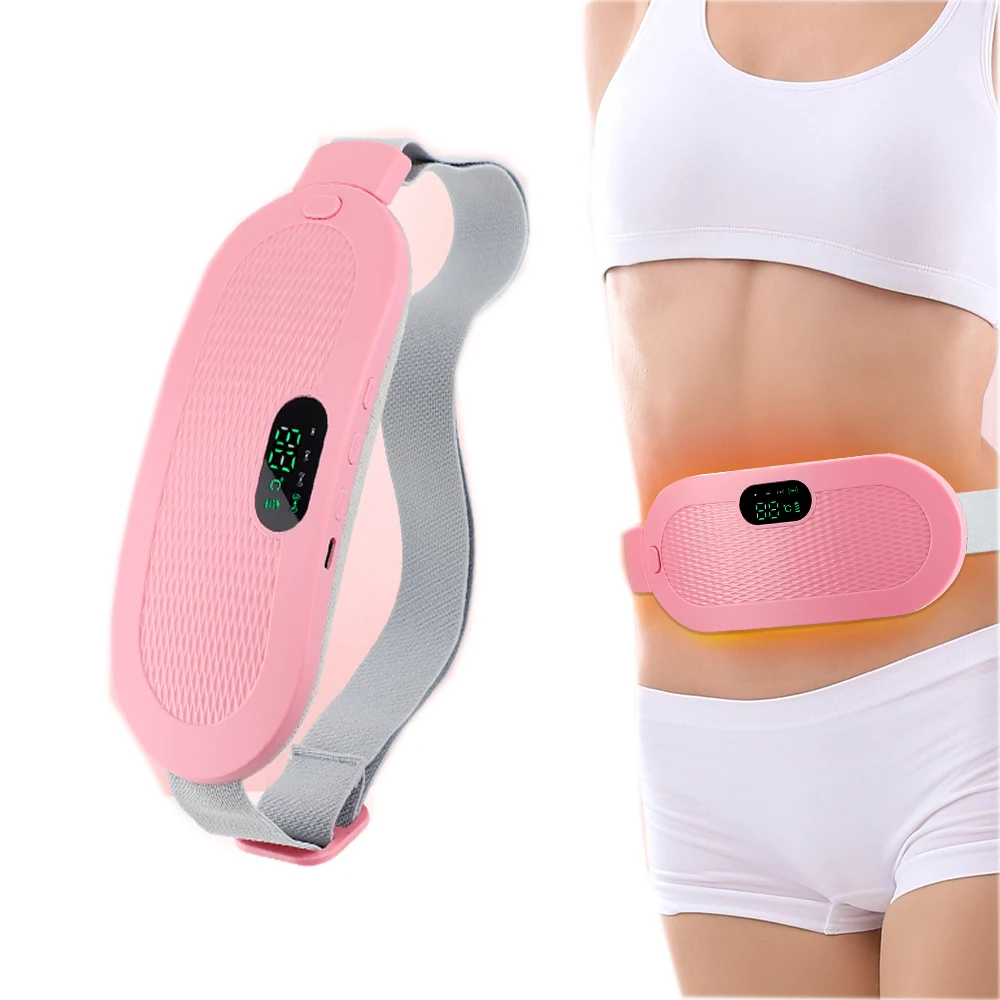 

Menstrual Heating Pad Smart Warm Palace Belt Relief Waist Pain Cramps Vibrating Abdominal Massager Electric Waist Belt Device