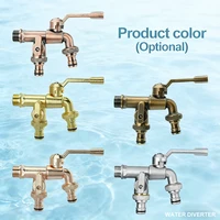 ก๊อกน้ำแบบสองทางออก พร้อมวาล์วทองเหลือง สำหรับห้องซักรีด รดน้ำสวน และใช้ในครัวเรือน 2