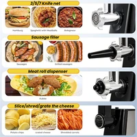 Hachoir à viande électrique 1000W, hachoir à viande robuste, Machine de remplissage de saucisses, hachoir alimentaire en acier inoxydable 220V, mélangeur sur socle 3