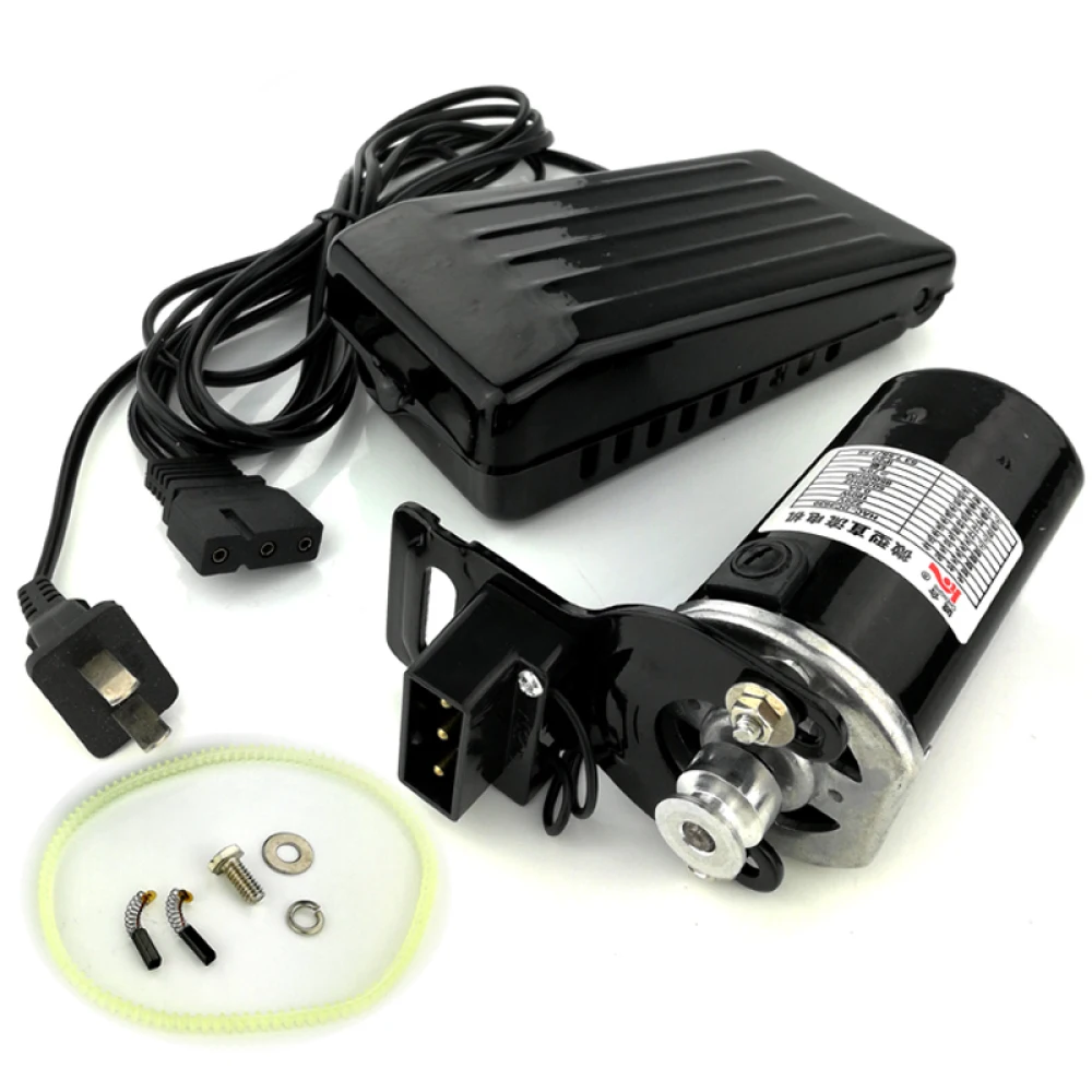 220v 180w 10000rpm elektrische Nähmaschine Motorset Home Nähmaschine Zubehör schwarzer Motor mit Fuß steuer pedal