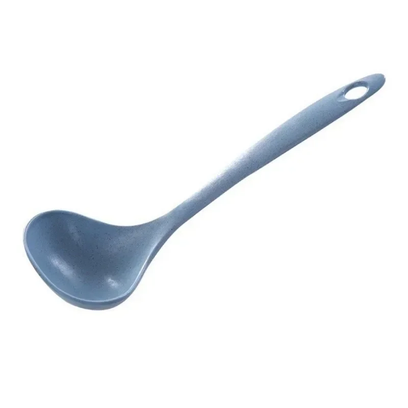 Wheat Straw Spoon Household Long Handle Congee Spoon Plastic Kitchen Utensils Thickened Large Porridge