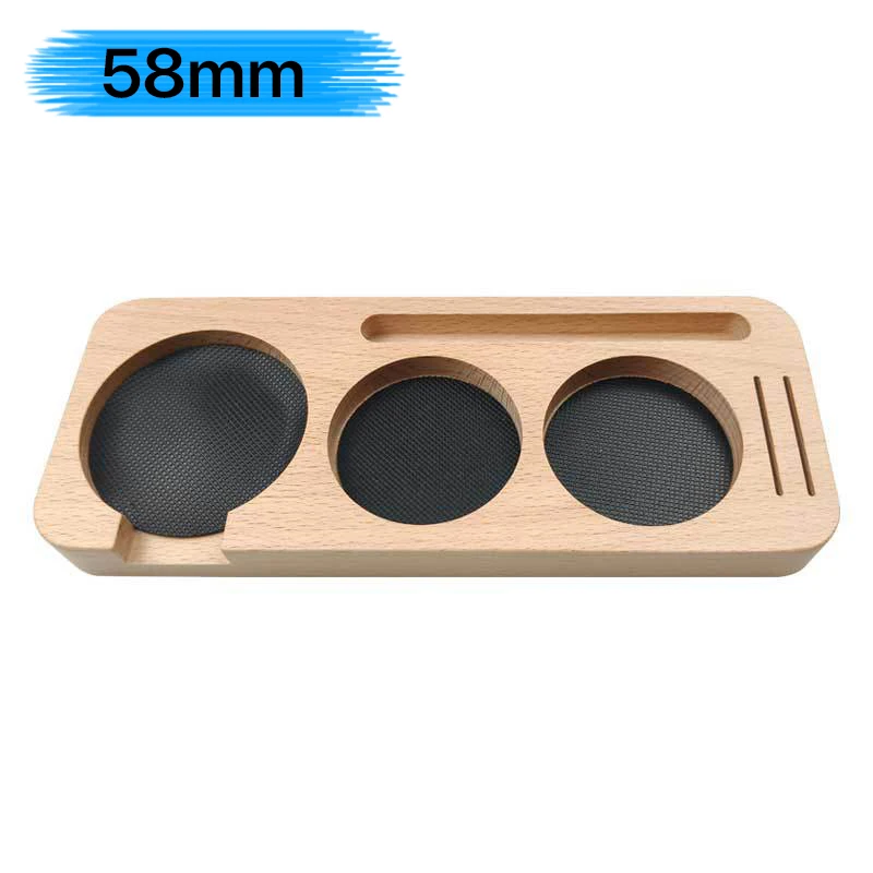 Walnut Wood Espresso Tamper Station & Portafilter Holder