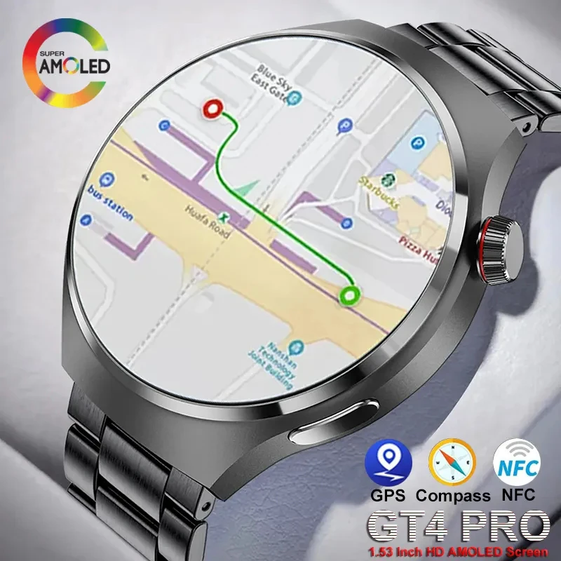 

For Huawei Watch 4 Pro Smart Watch 1.53“ 454*454 True 3D spherical screen Wireless Charging Bluetooth Call NFC Business watches