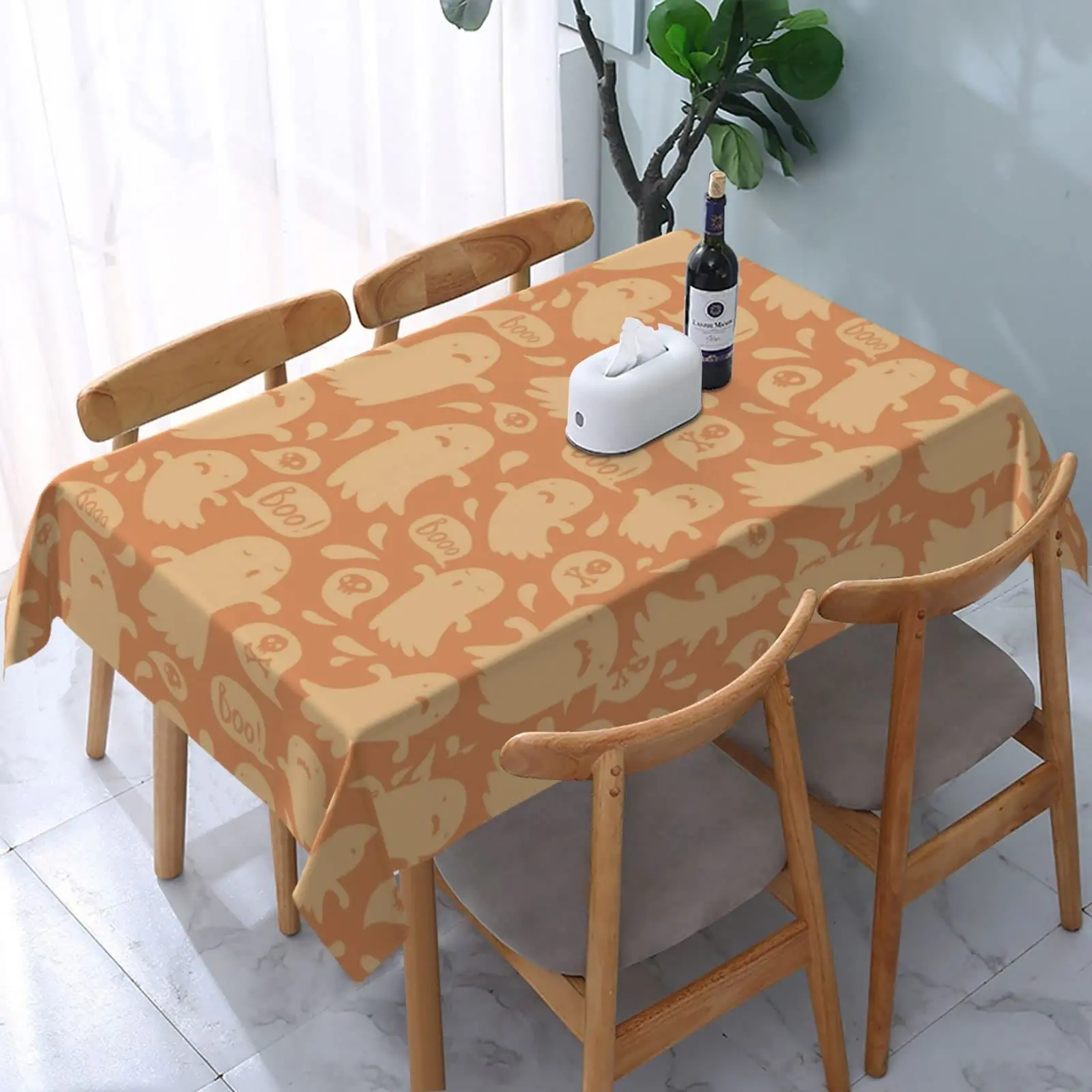 

Rectangular table waterproof table cloth Picnic table cloth 54 x 72 inch washable camping table cloth polyester