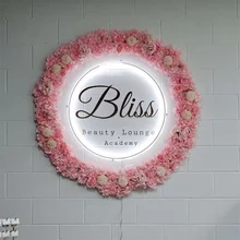 비즈니스 네온 조명, 커스텀 미러 로고 사인, 아크릴 커스텀 로고 장식, 오피스 도어 사인, 벽 사인, 커스텀 헤어 스튜디오