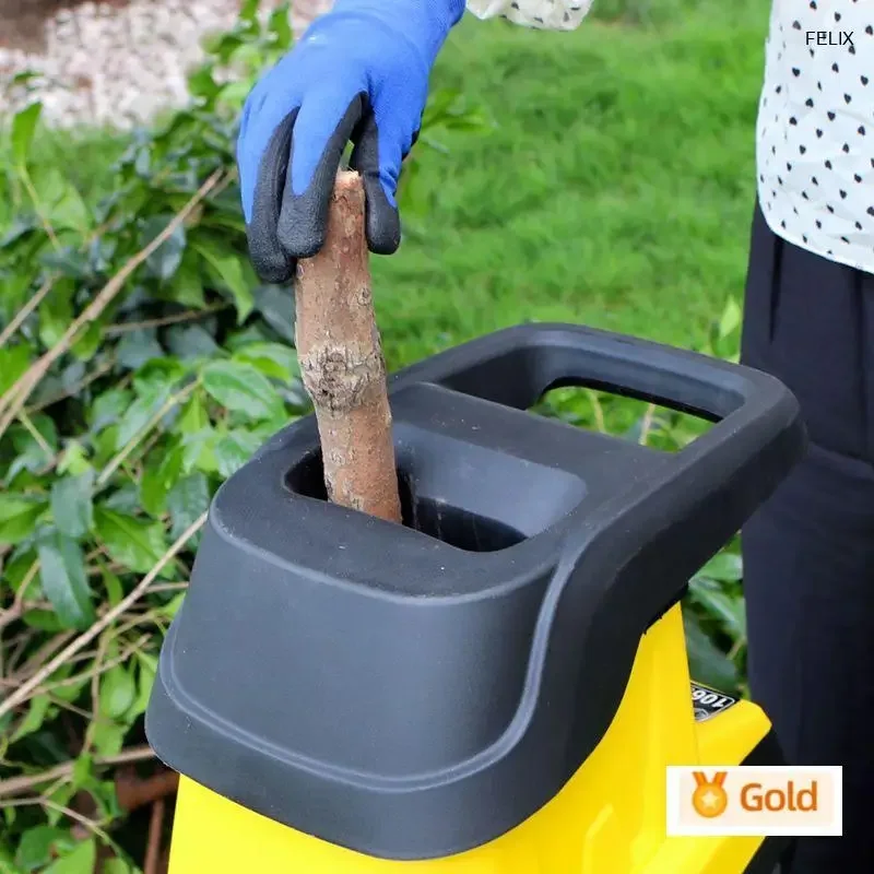 Multifunctional Electric Branch Garden Wood Shredder Wood Crusher Leaf Branch Twig Shredder Electric Pulverizer 2500W