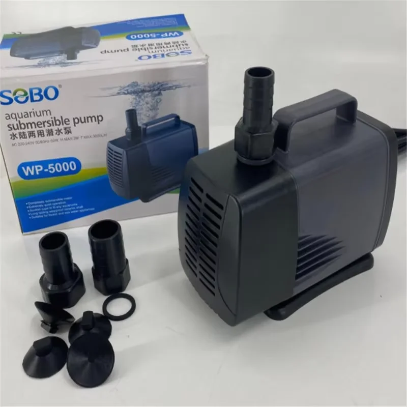 SOBO Aquarium Submersible ปั๊ม WP-5000 60W ปั๊มน้ําเงียบ Pond Fountain Spout Filter Sump dropshipping 1