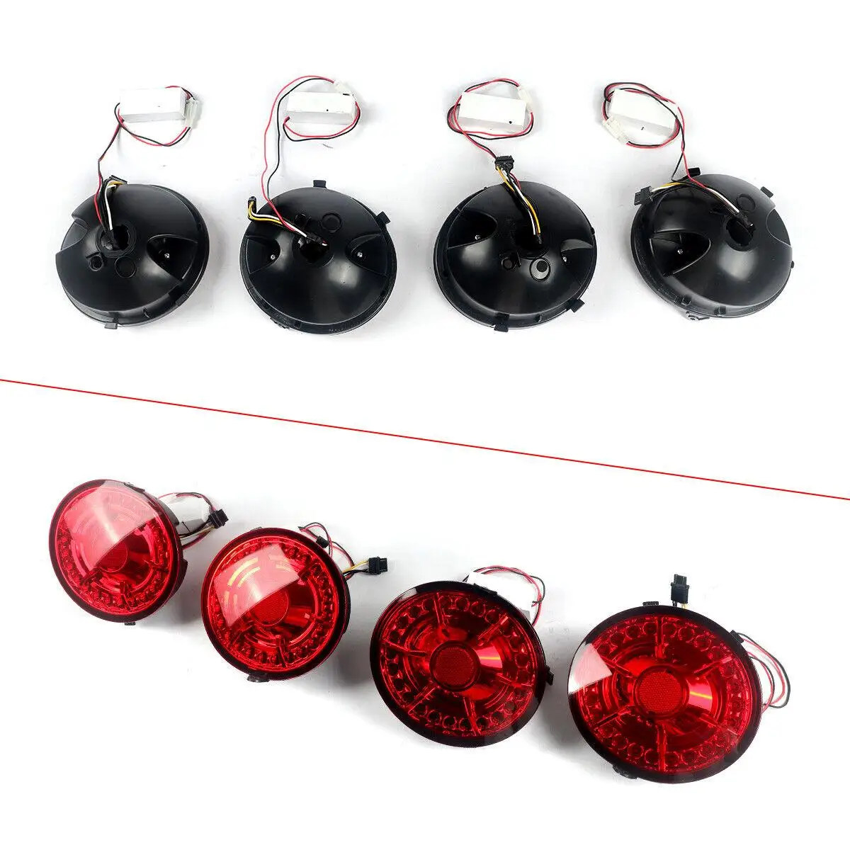 

AP02 Brake Tail Lights For Chevrolet Corvette C6 Coupe 2005 2006 2007 2008 2009 2010 2011 2012 2013 Red / Black