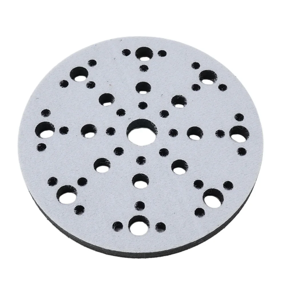 6 Inch 150mm 48-Holes Soft Interface Pad Hook And Loop Sanding Disc Buffer Sponge Interface Cushion Pad For Backing Pad