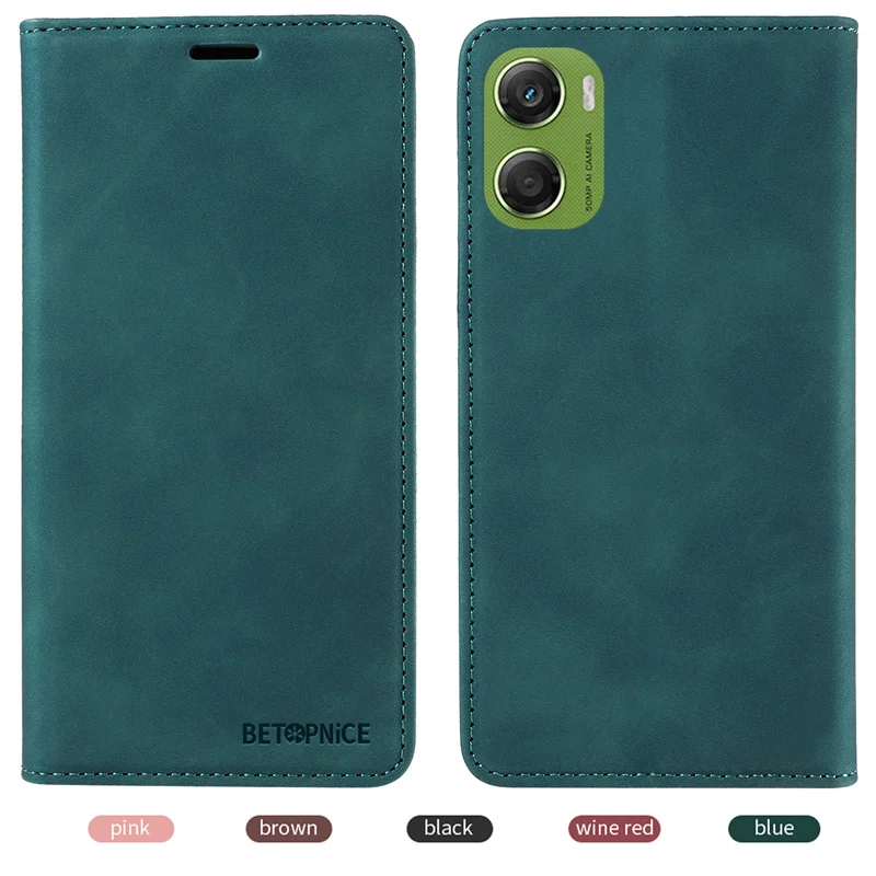 Magnetic Wallet Leather Flip Case with Stand and Card Slot