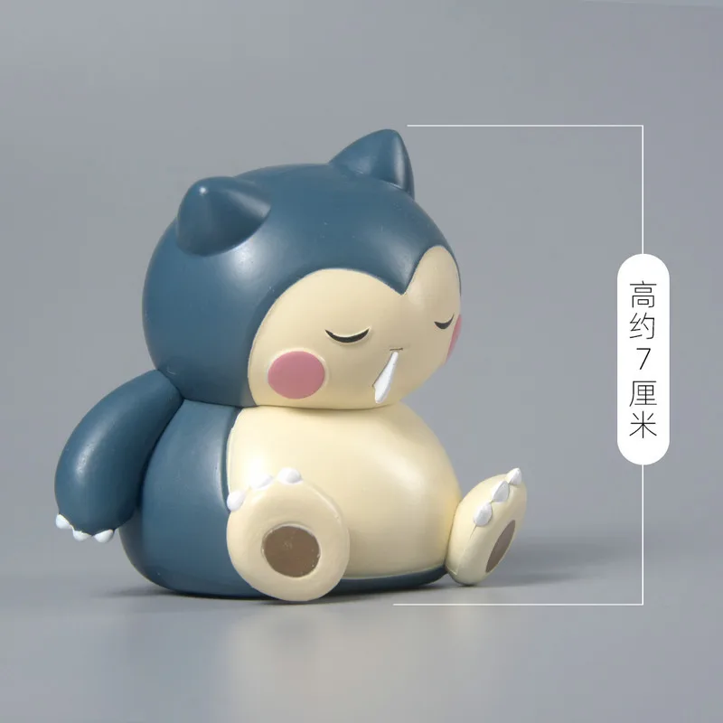 3 types Pokemon Cute Psyduck Snorlax Gonbe Sleeping Ver. Cute Action Figure Toys images - 6