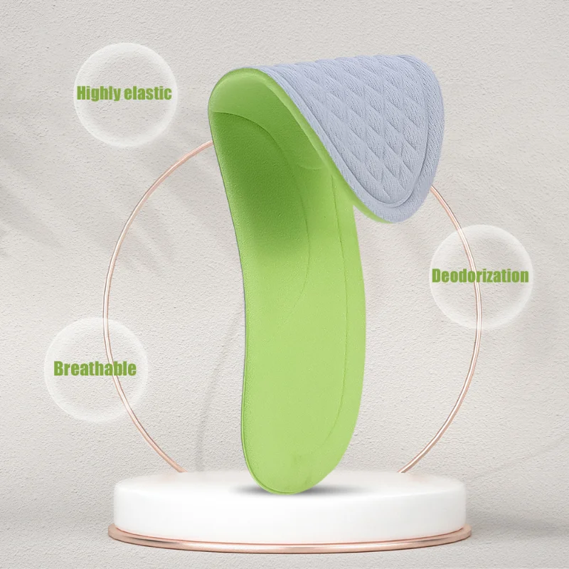 4PCS Nano Antibacterial Deodorization Insole Sweat Absorption Running Cushion Comfortable Breathable Casual Massage Insoles