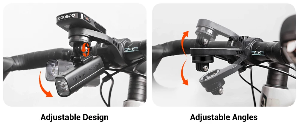 COOSPO Fahrradcomputer-Aus-Frontmontage MT5S-Halterung, Rennrad-MTB-Halter, Lenkeradapter, kompatibel mit Garmin Gopro 25,4 mm/31,8 mm – Detail 4
