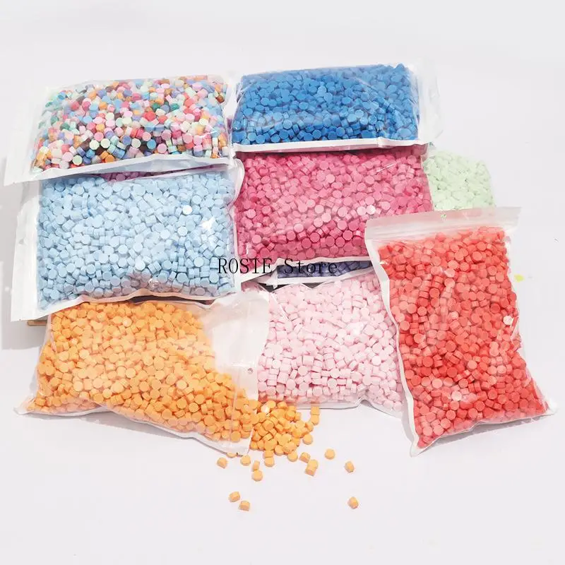 별형 씰링 왁스 구슬 및 도장 세트, 스크랩북 스탬프, DIY 봉투 및 파티 초대장 만들기 용품, 100개씩 포장된 가방 세트 11 씰링 왁스 도장 스탬프, 왁스 비즈 스크랩북 재료, 결혼식 생일 파티 초대장 스탬프, DIY 도장 도구, 123 색상, 207 개