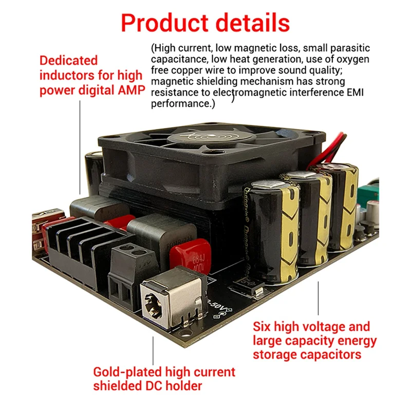 Hot sale -3002T Bluetooth Digital Power Amplifier Board 300WX2 2.0 Channel Stereo HiFi Preamplifier TPA3225 Subwoofer-A