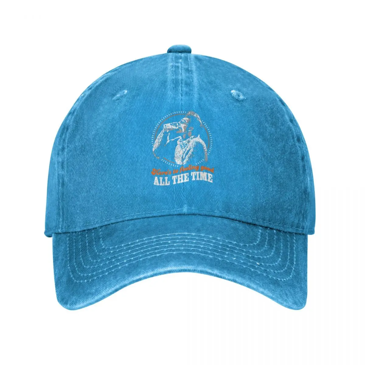 

Here’s To Feeling Good All The Time Drink Baseball Cap Beach Hat Male Mountaineering Cap Men'S Women'S