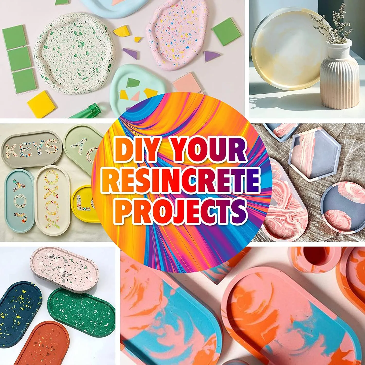 레진 캐스팅 파우더, DIY 캐스팅 몰드, 주얼리 캐스팅 및 DIY 공예용 고운 백색 석고 혼합 가능한 아트 몰딩 컴파운드