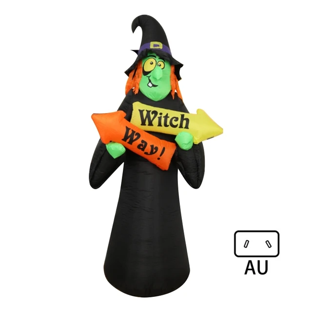 8 FT Tall Halloween Inflatable Witch Model for Halloween Party Indoor Outdoor - Image 5