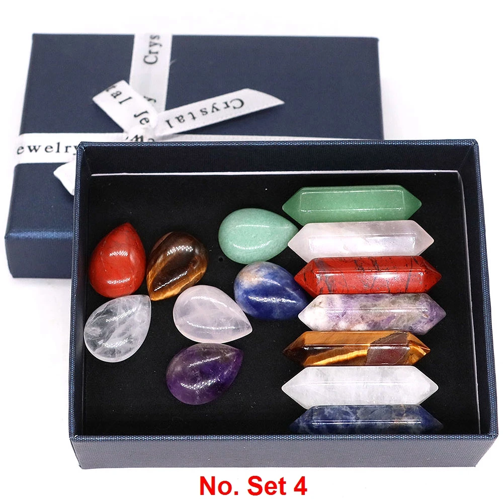 Healing Crystals Stones Premium Healing Crystals Kit In Gift Boxs - Foto 12