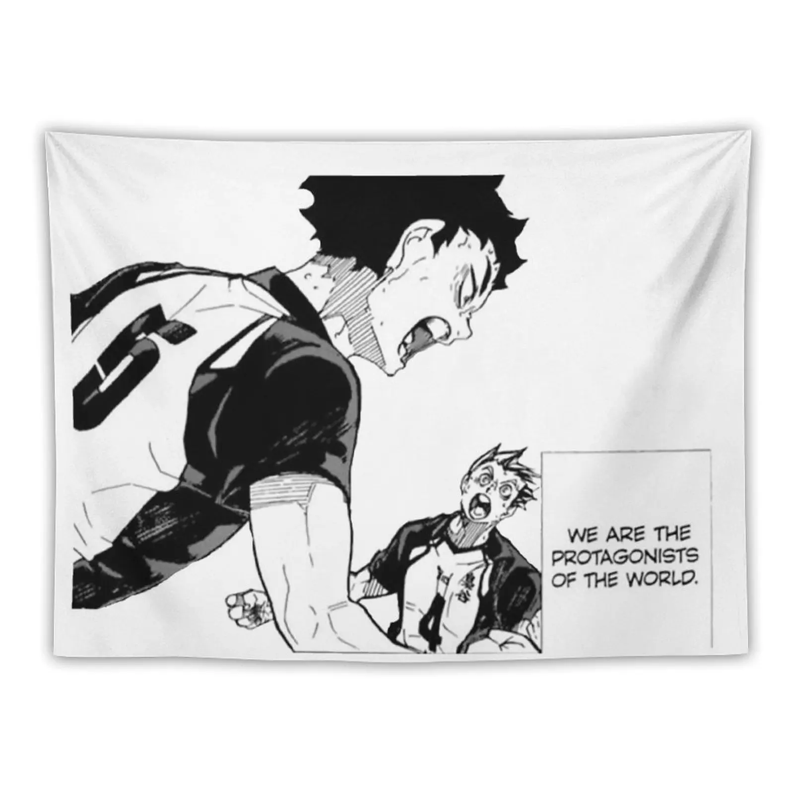 

We Are The Protagonists Of The World Tapestry Anime Decor Wallpaper Wall Hanging Tapestry