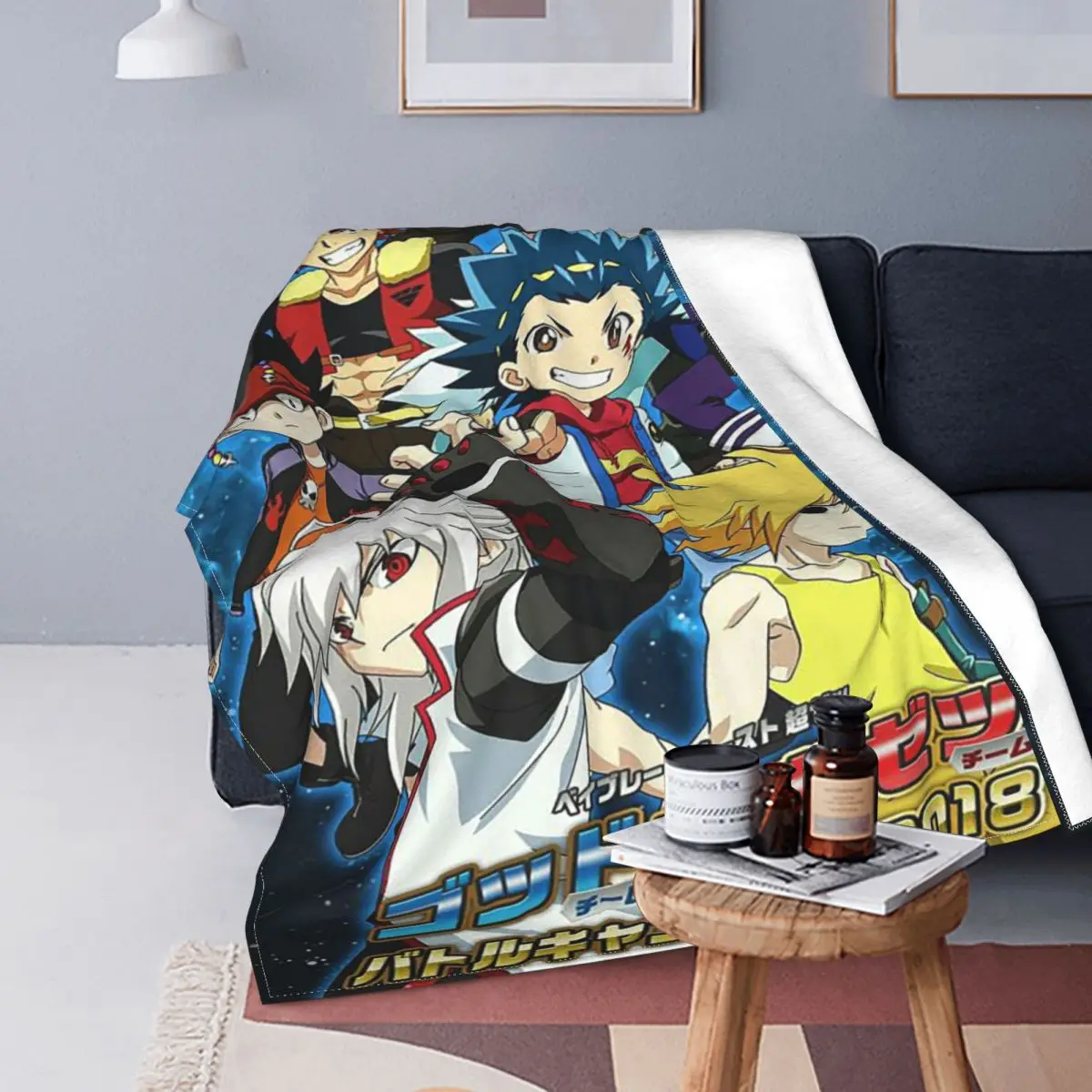 

Beyblade Burst Anime Blankets Sofa Cover Velvet Print 3D Print Classic Breathable Soft Throw Blankets for Bed Bedroom Bedspreads